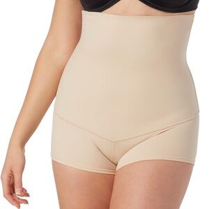 Maidenform shapewear high waisted body shaper shorts tummy control large